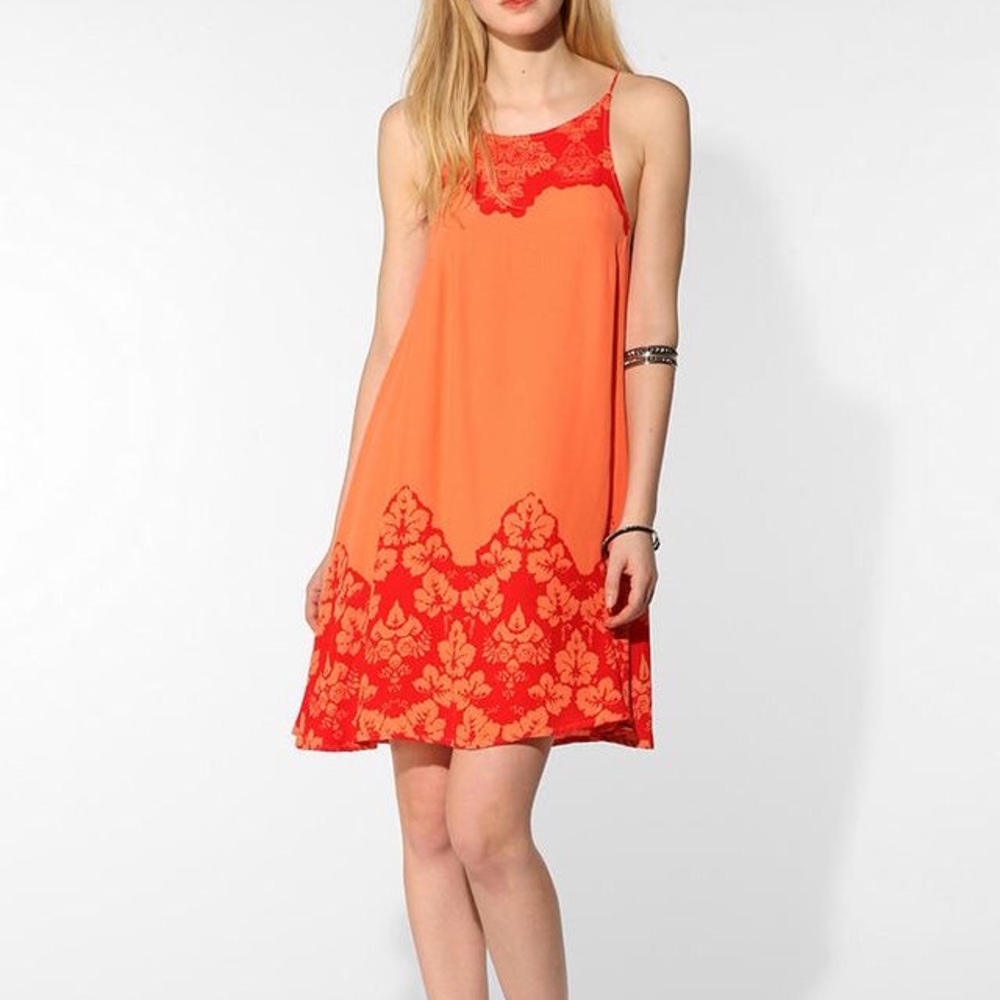 Shakuhachi Pink Floral Medallion Slip Dress - 6